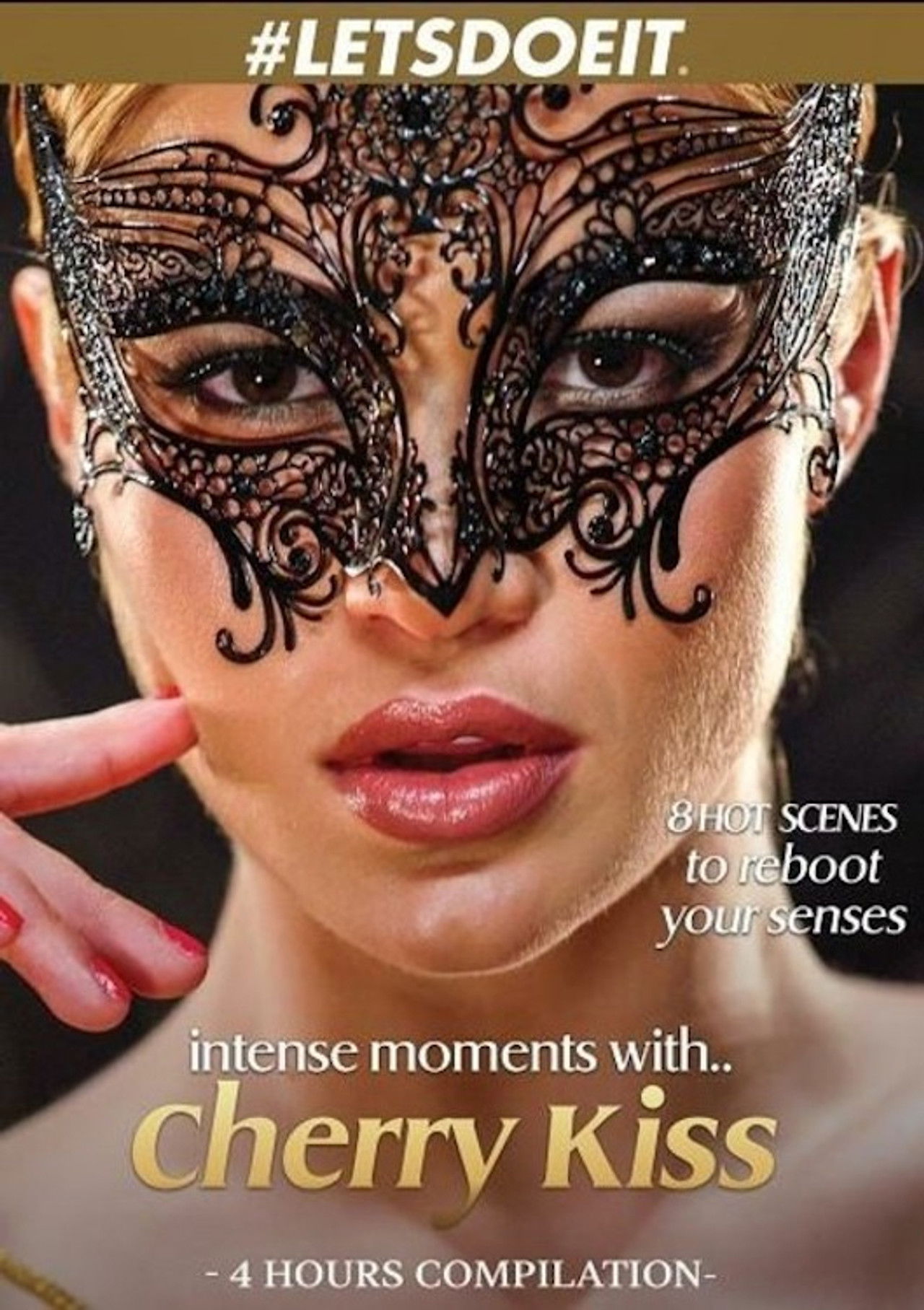 Intense Moments With Cherry Kiss Backdrop