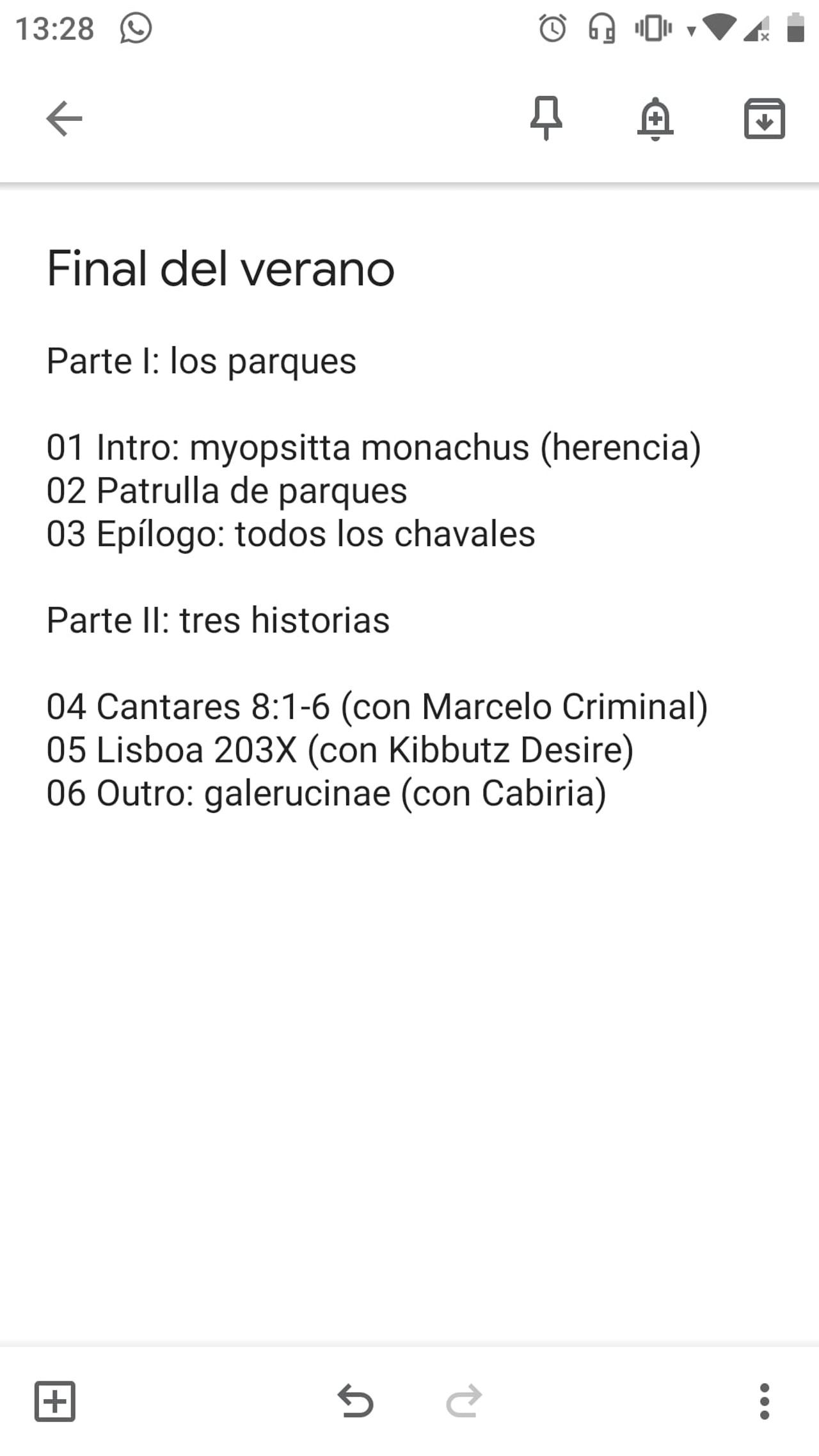 Final del verano filmaffisch
