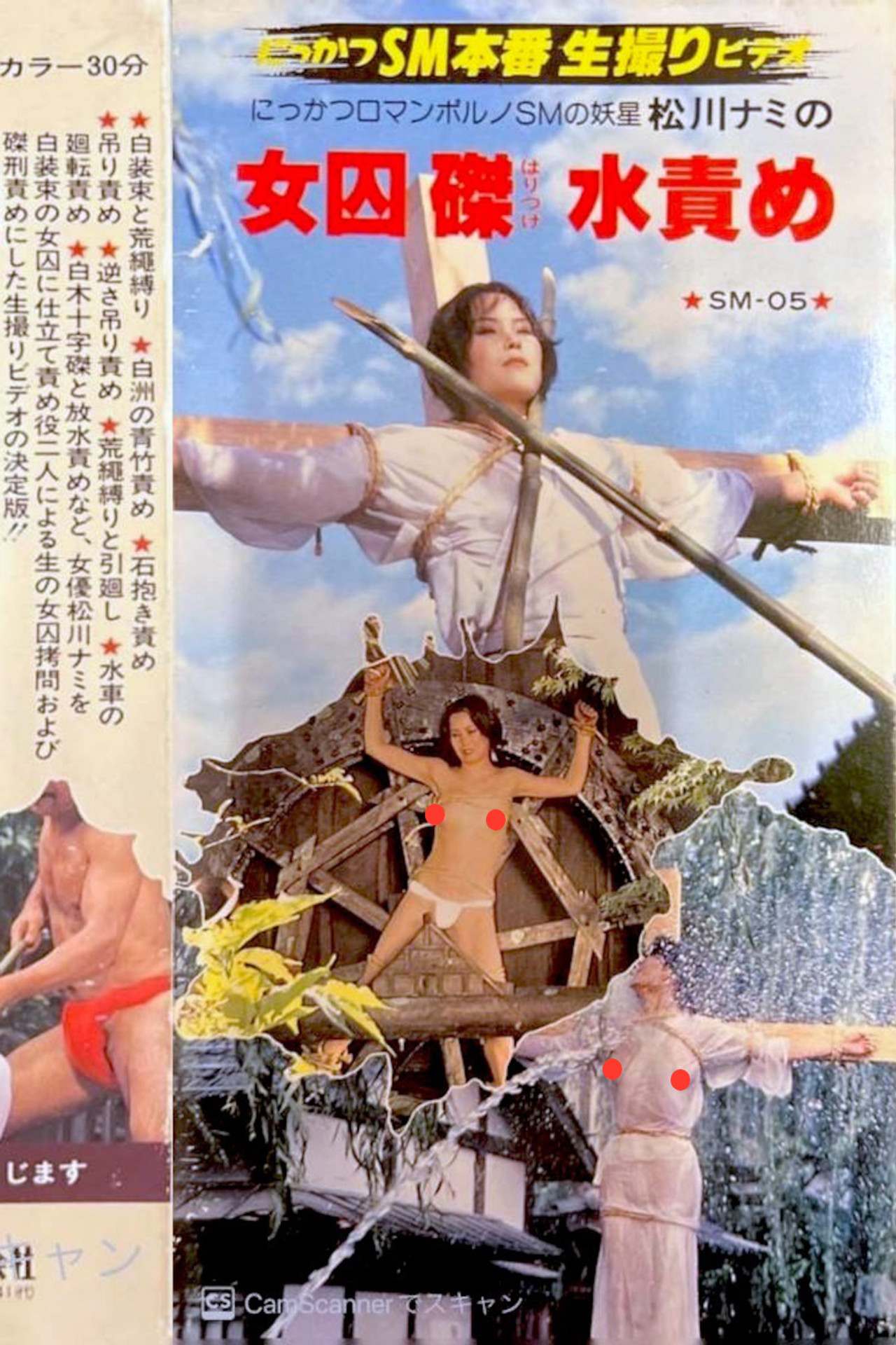 SM Monster: Nami Matsukawa's Female Prisoner Crucifixion Water Torture Backdrop