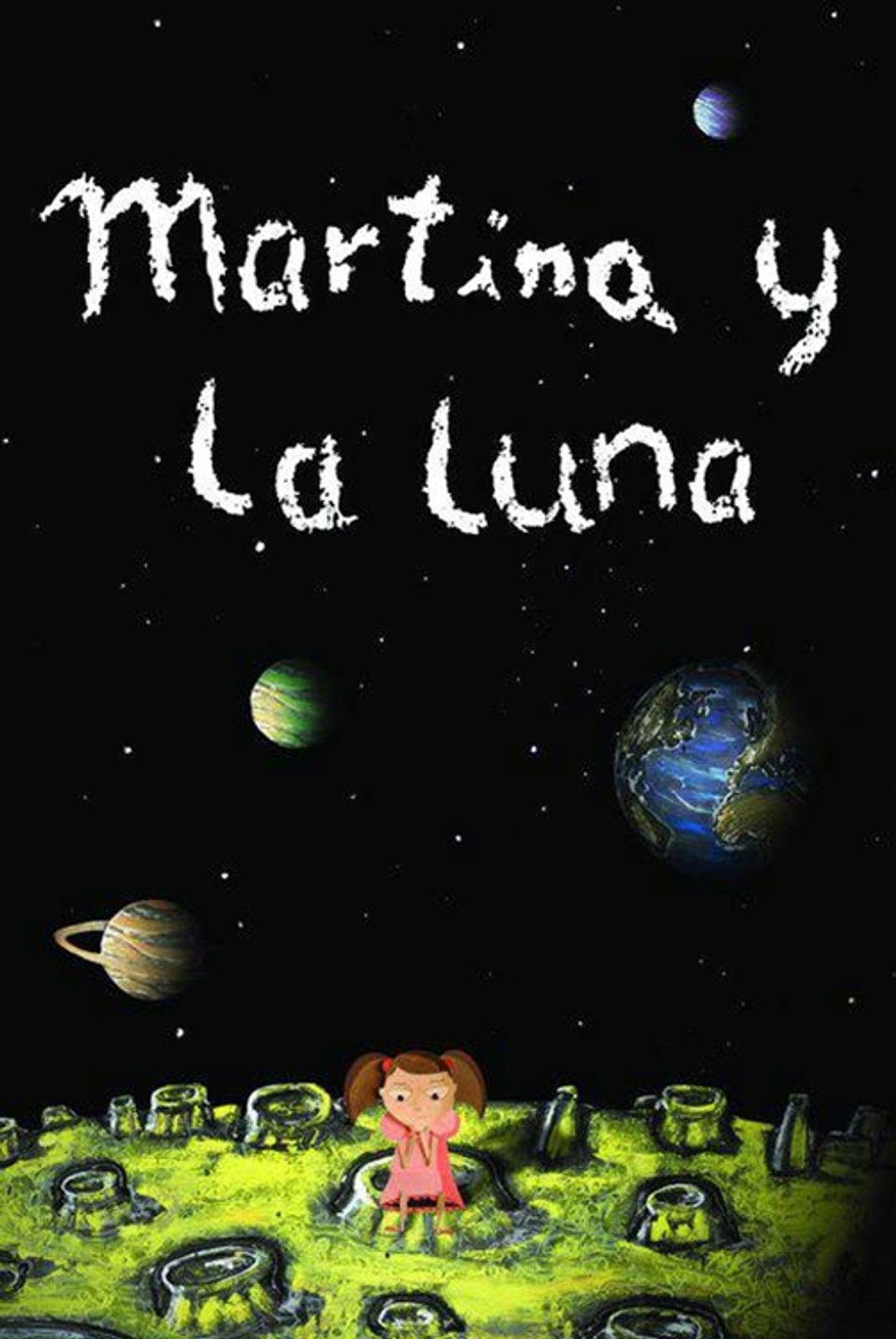 Martina y la luna Backdrop