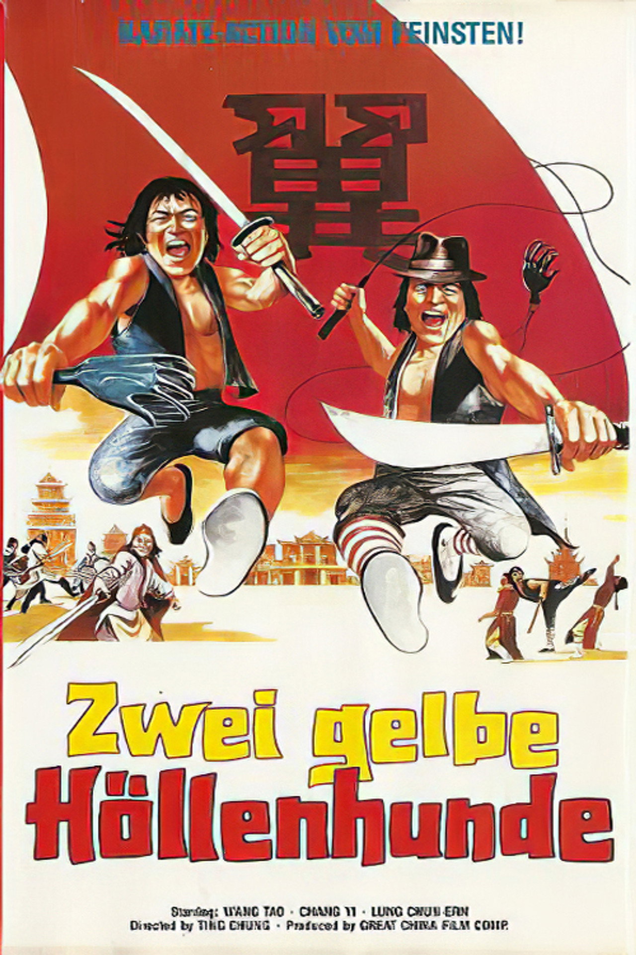 Zwei gelbe Höllenhunde