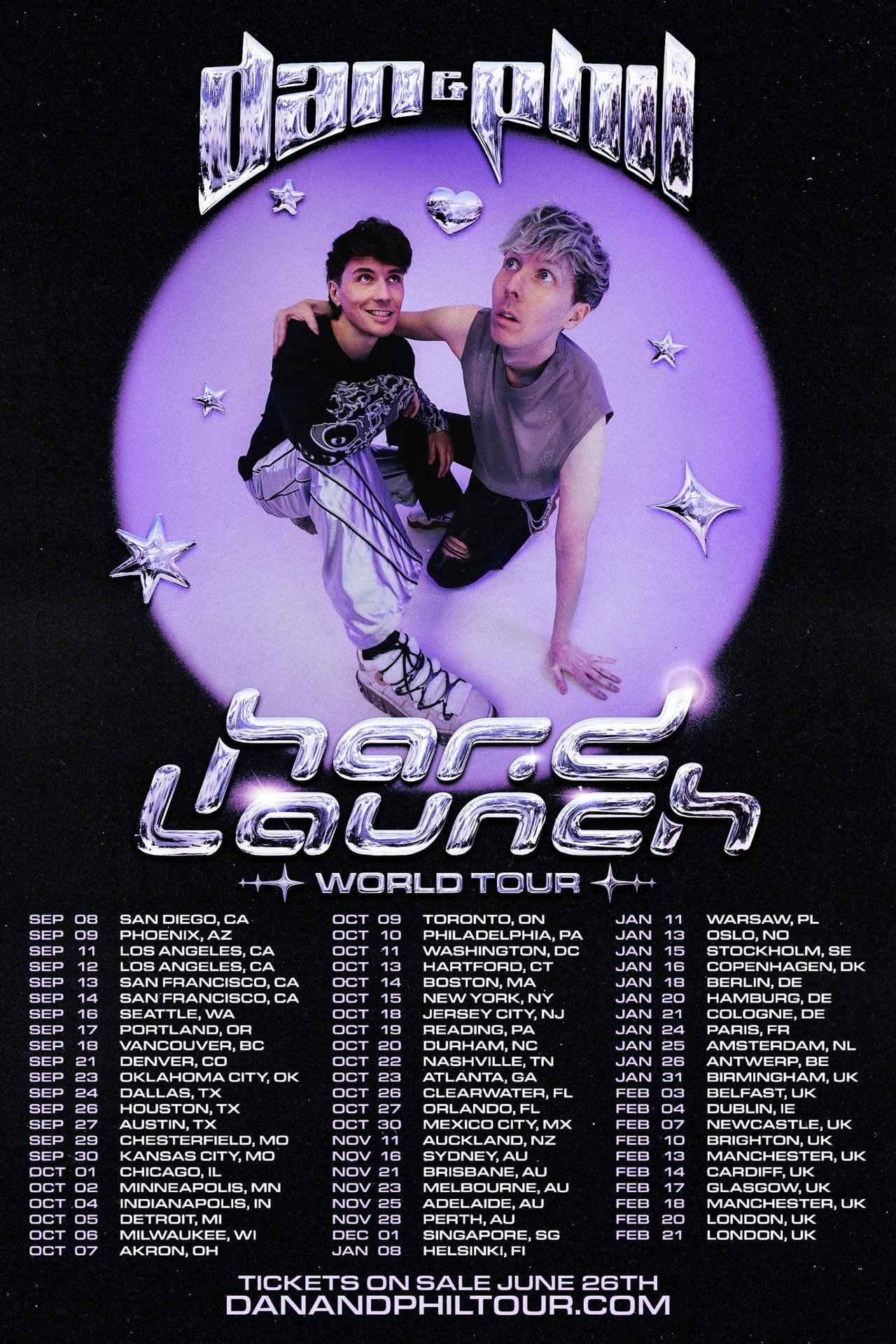 Dan and Phil: Hard Launch World Tour poster