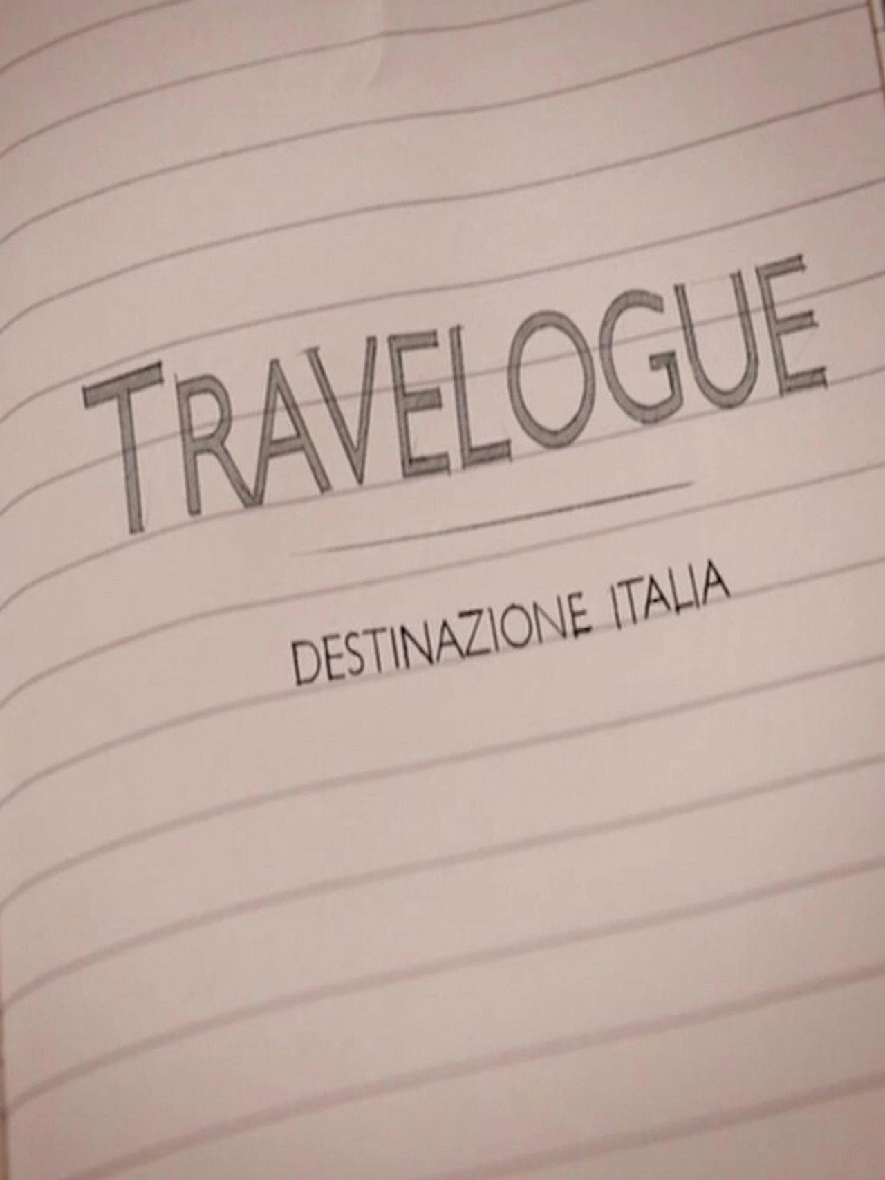 Travelogue: destinazione Italia affisch