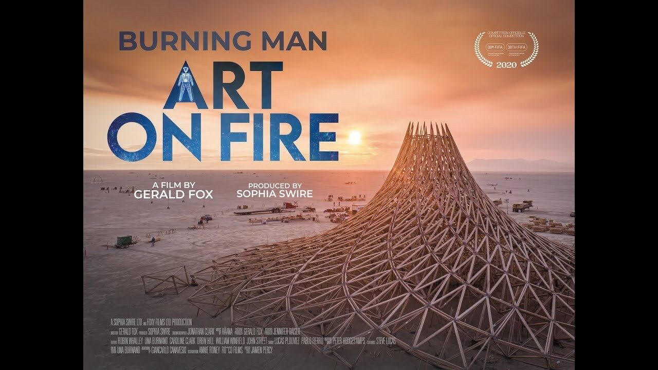 Scen från Burning Man: Art on Fire