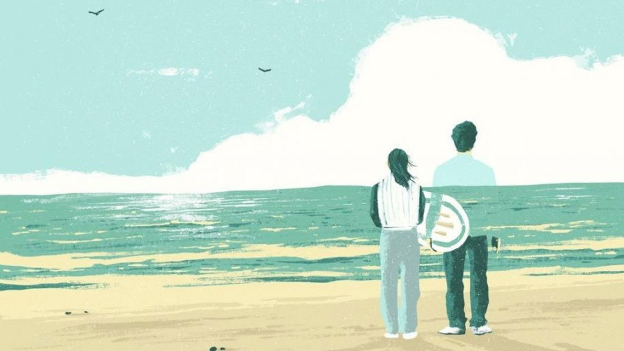 A Scene at the Sea backdrop image