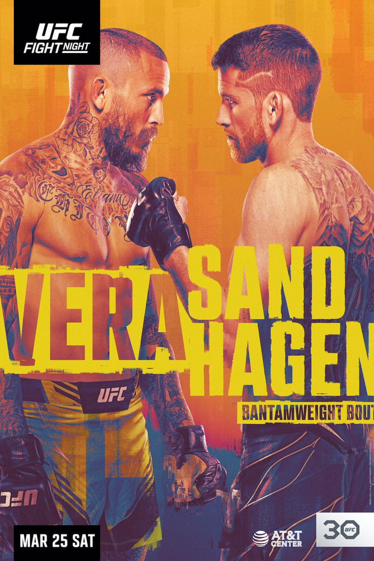 UFC on ESPN 43: Vera vs. Sandhagen filmaffisch
