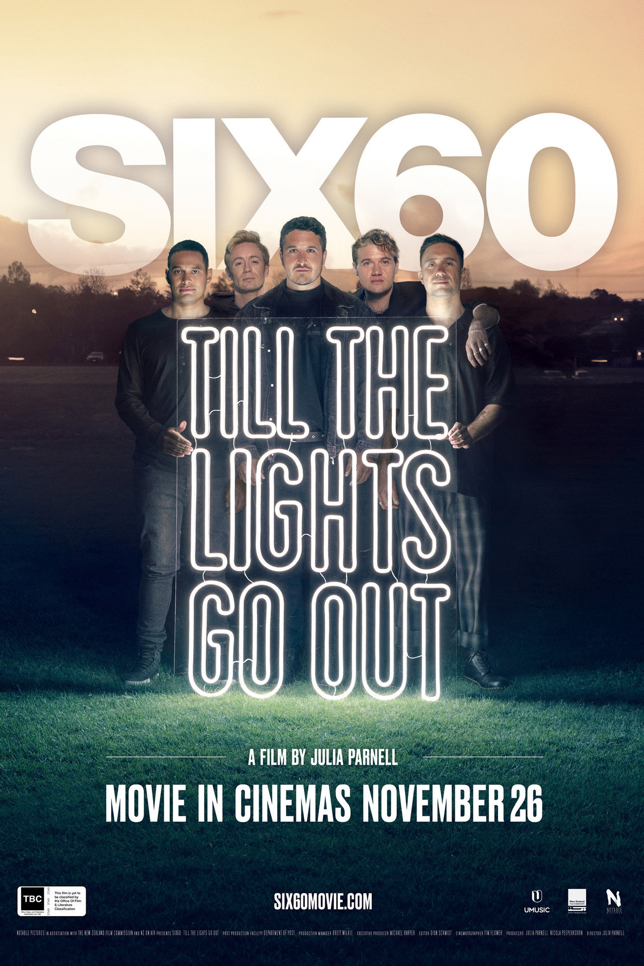 SIX60: Till the Lights Go Out filmaffisch