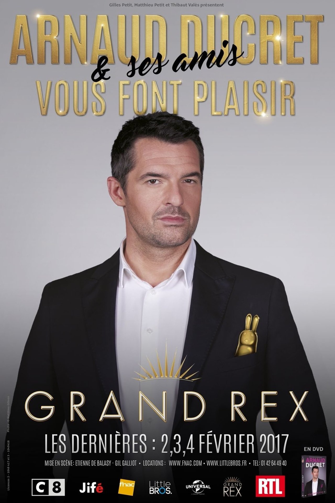 Arnaud Ducret & ses amis vous font plaisir poster