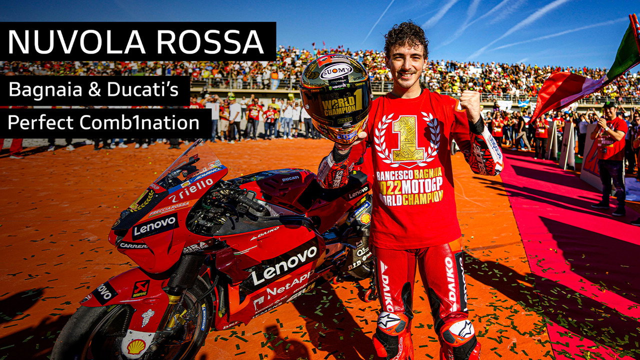 Backdrop for Nuvola Rossa: Bagnaia and Ducati's Perfect Comb1nation