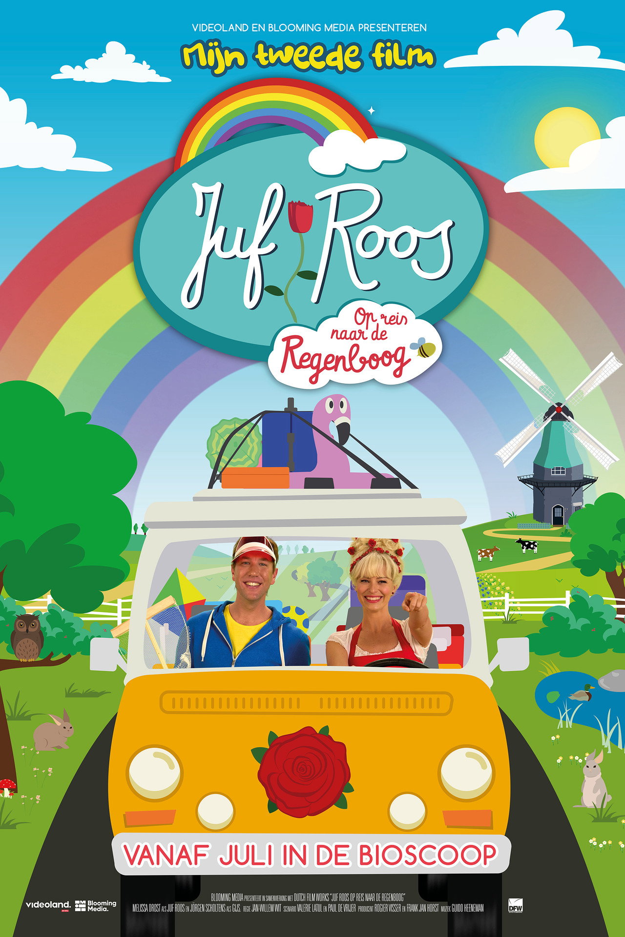 Juf Roos: Op reis naar de regenboog filmaffisch