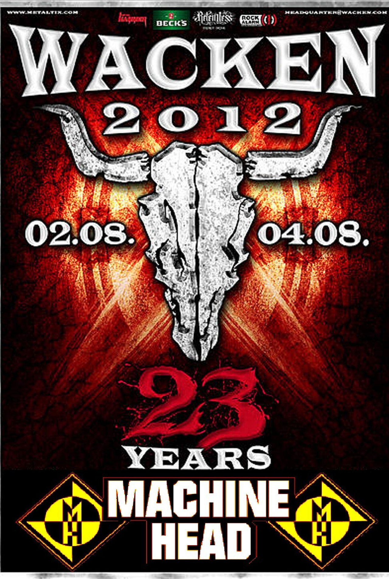 Machine Head: [2012] Live at Wacken Open Air Backdrop