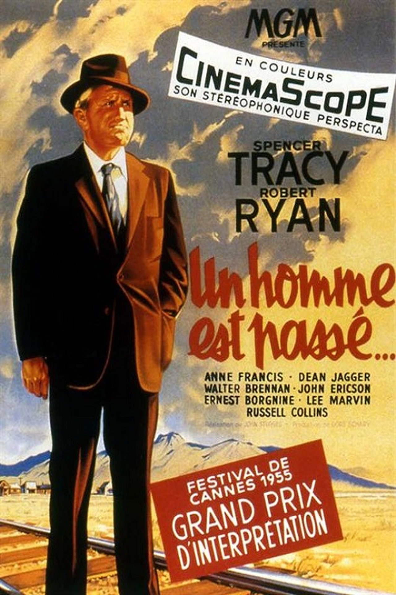 Un homme est passé poster