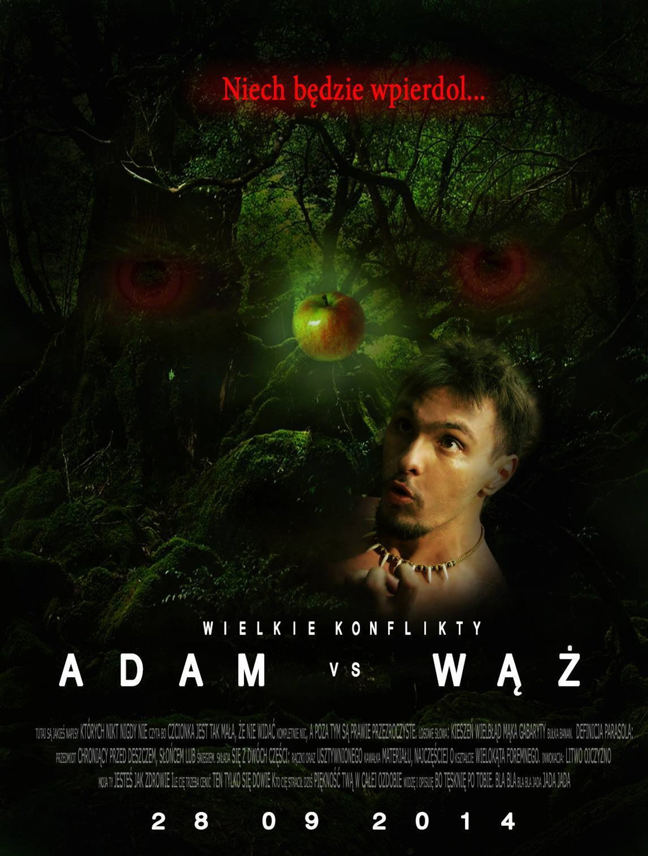Adam vs Wąż filmaffisch