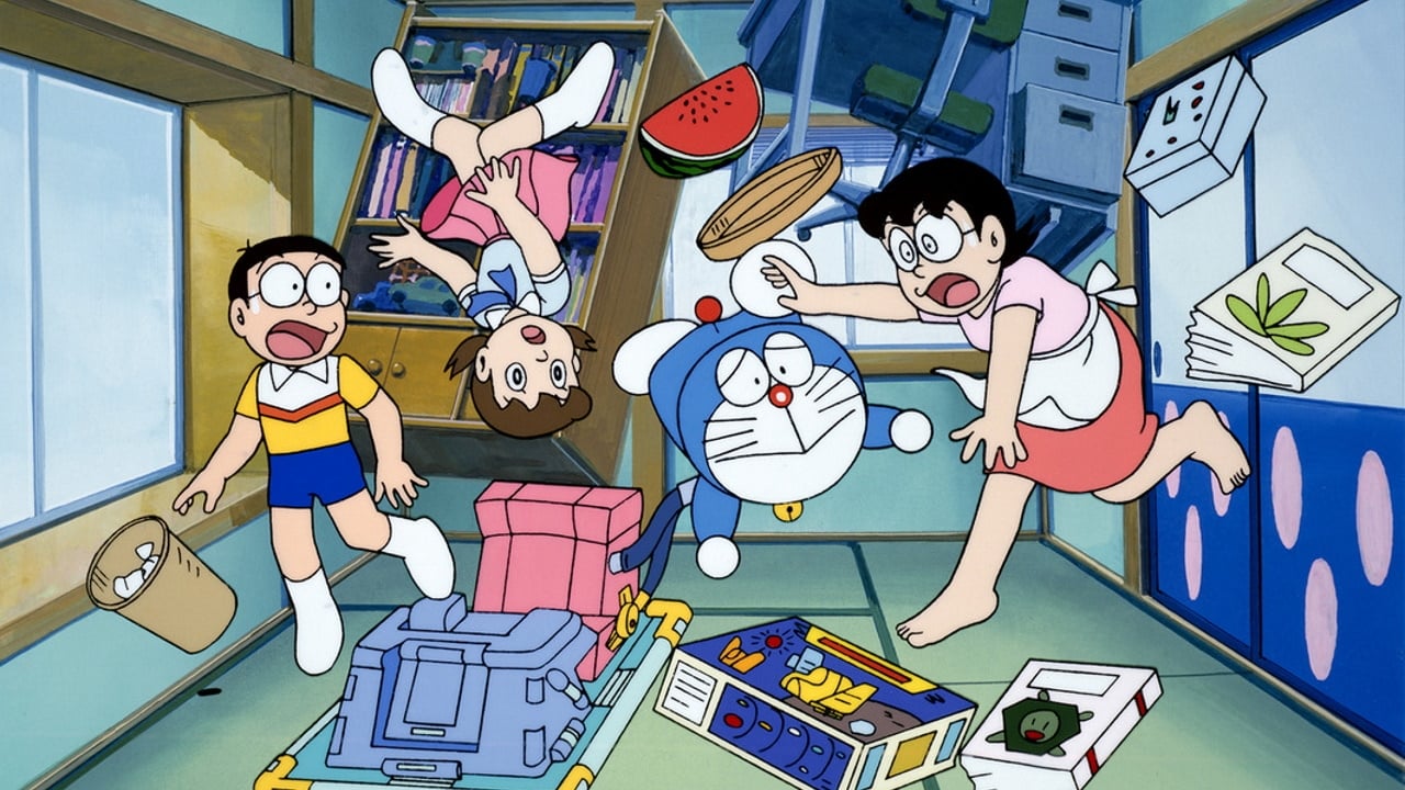 Scen från Doraemon: Nobita Drifts in the Universe