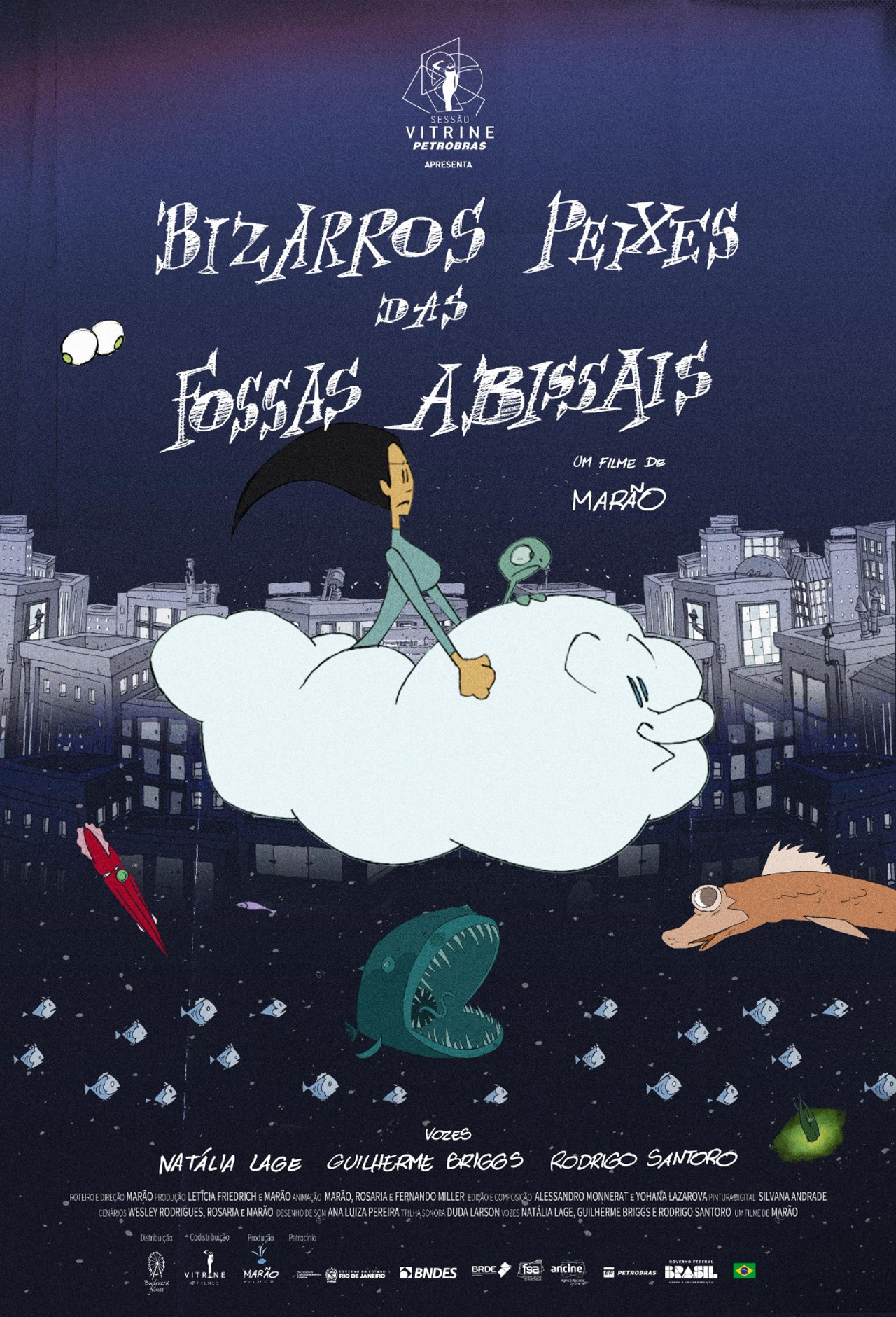 Bizarre Fish from the Abyssal Zone Backdrop