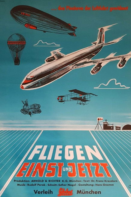 Fliegen - einst und jetzt poster