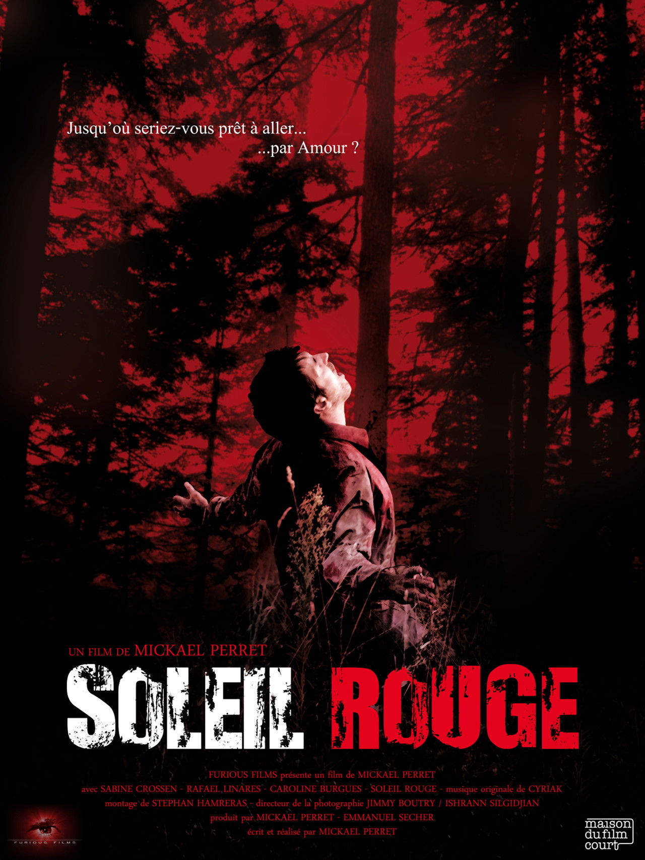 Soleil rouge Backdrop