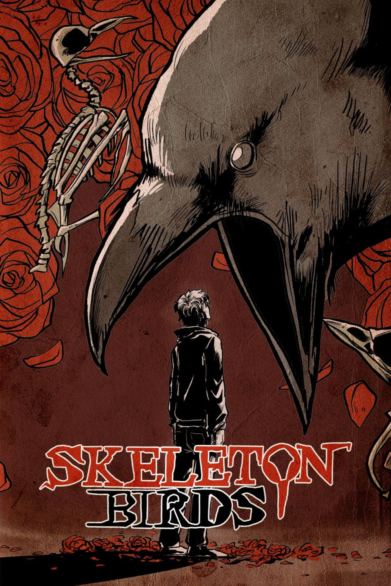 Skeleton Birds Backdrop