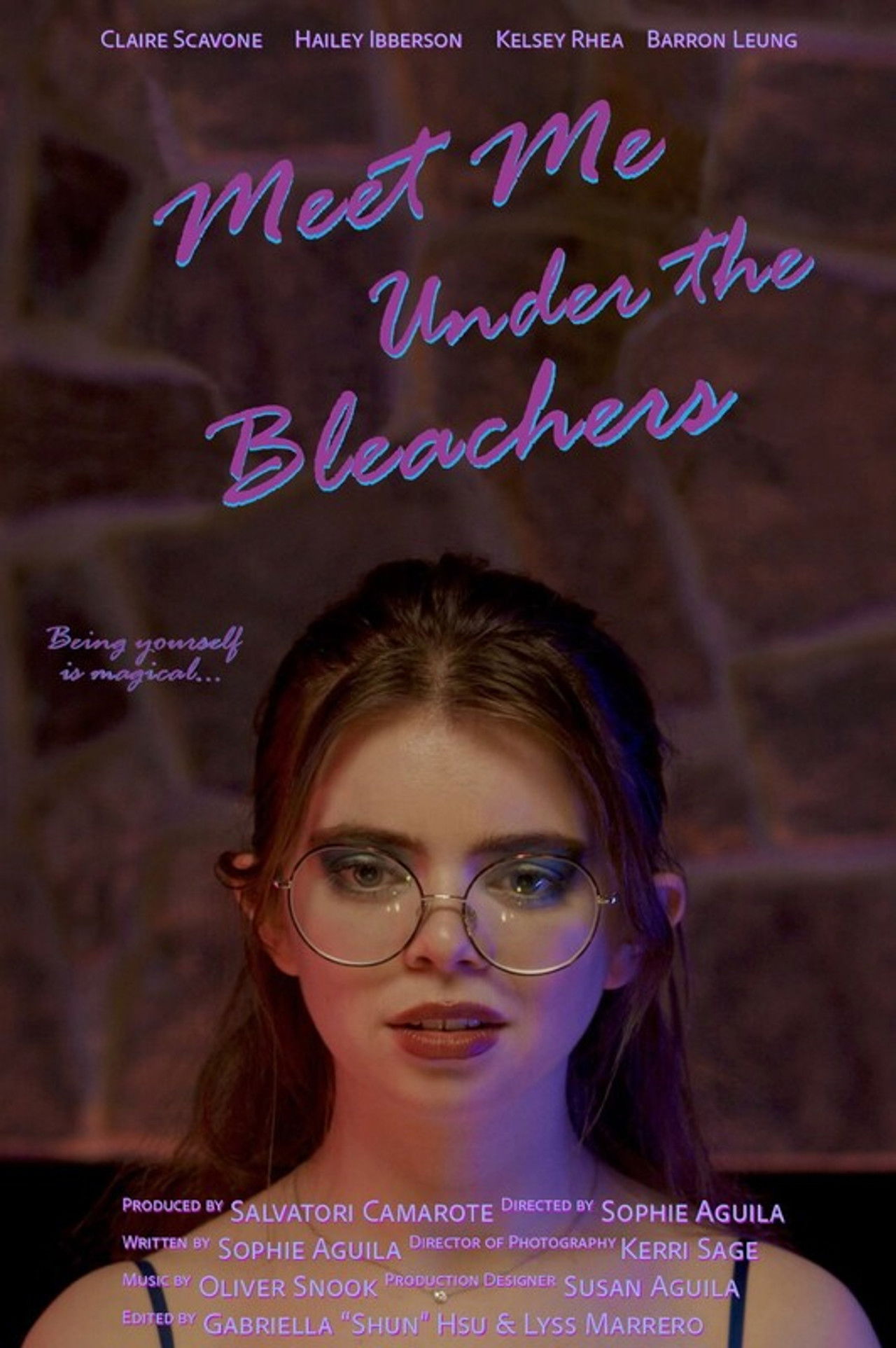 Meet Me Under the Bleachers Backdrop