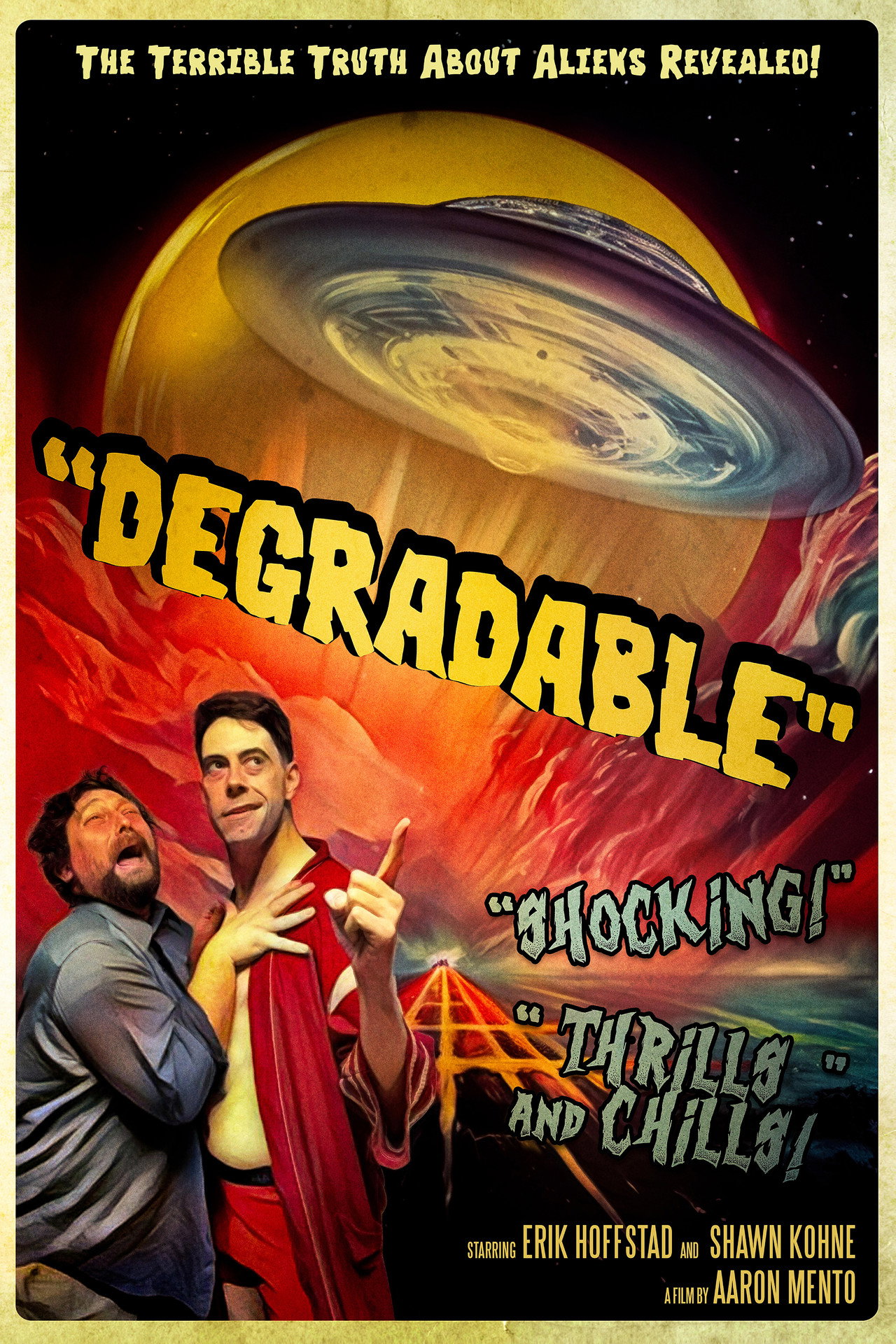 Degradable filmaffisch