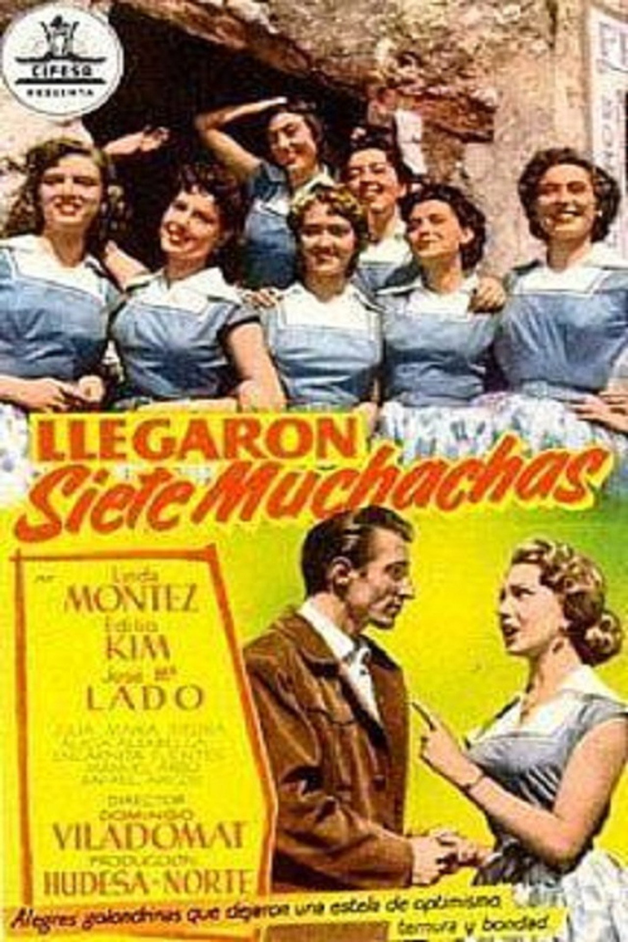Llegaron siete muchachas Backdrop