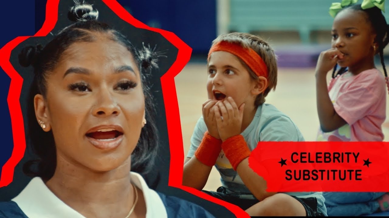 Olympic Gymnast Jordan Chiles Does Backflips with 1st Graders