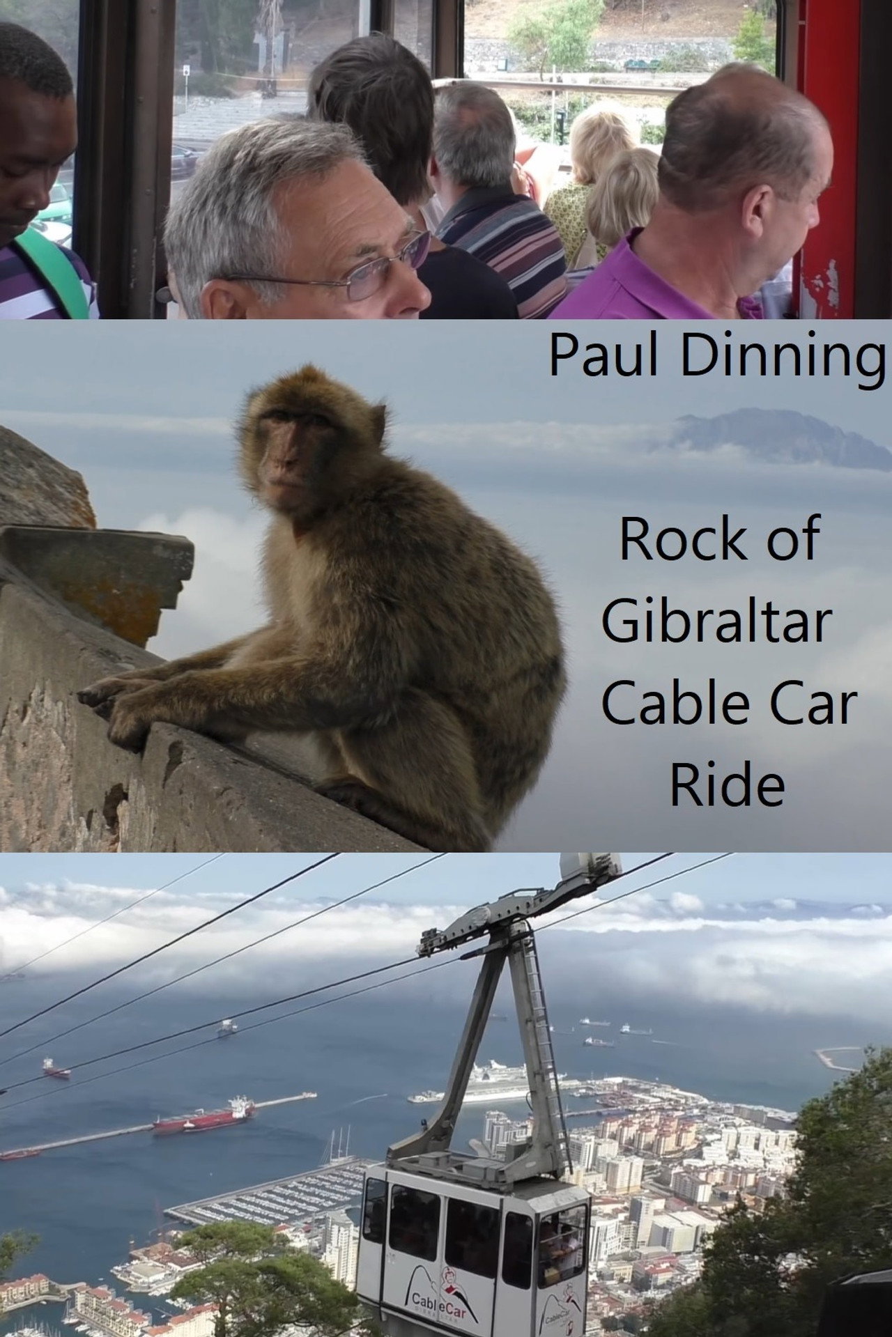 Rock of Gibraltar Cable Car Ride Backdrop