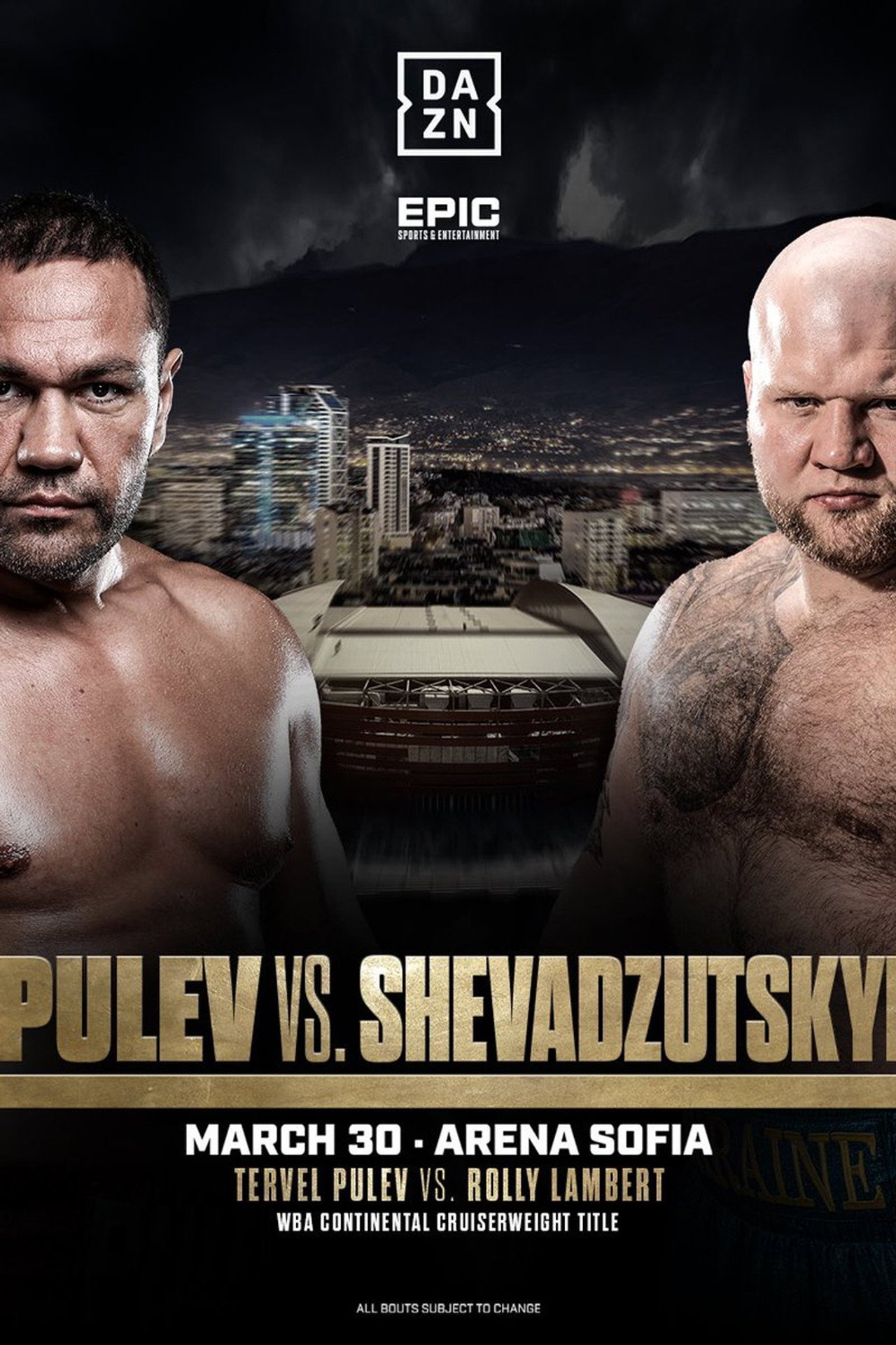 Kubrat Pulev vs. Ihor Shevadzutskyi filmaffisch