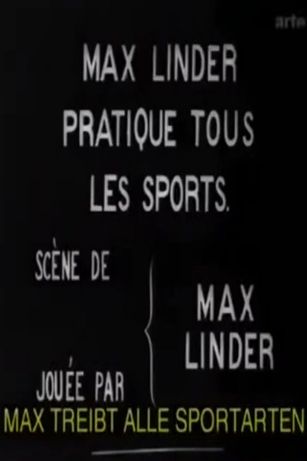 Max Linder Does All the Sports Backdrop
