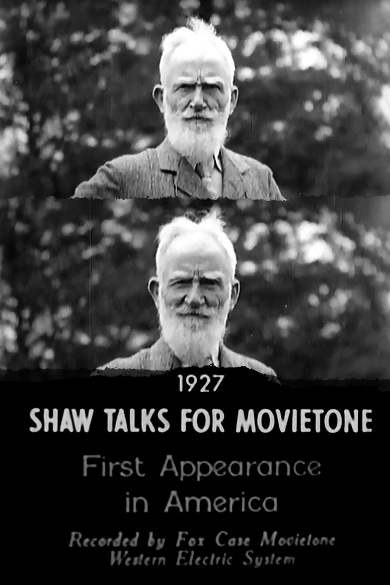 Shaw Talks for Movietone News filmaffisch