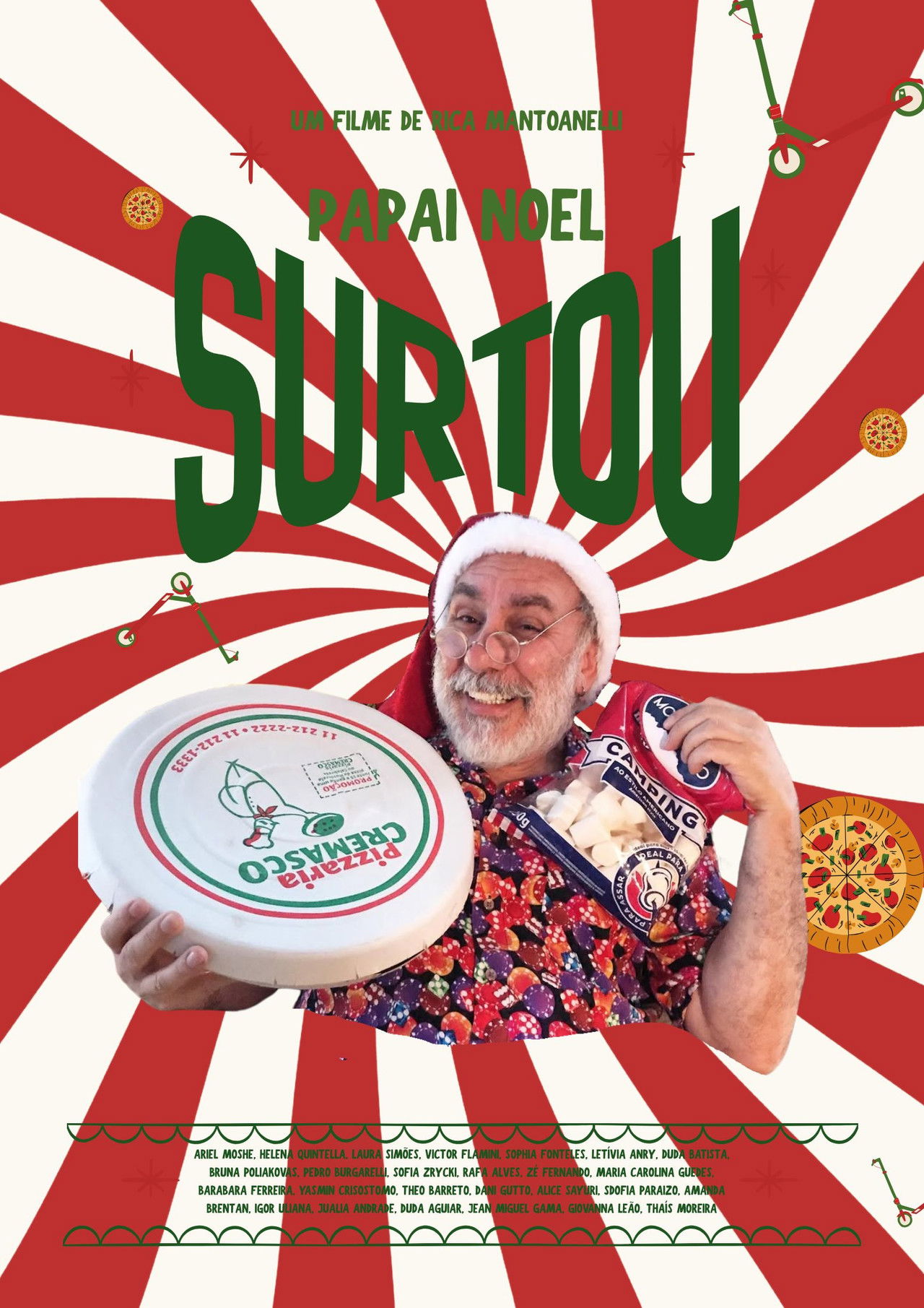 Papai Noel Surtou Backdrop