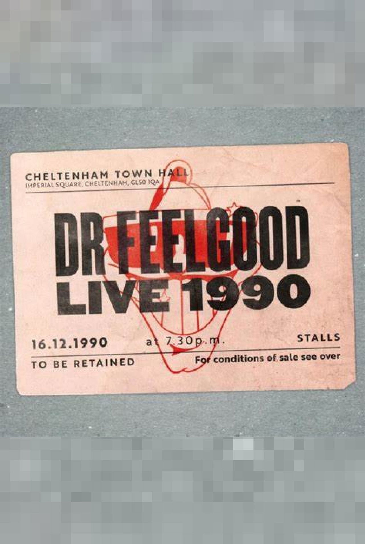 Dr. Feelgood: Live 1990 at Cheltenham Town Hall Backdrop