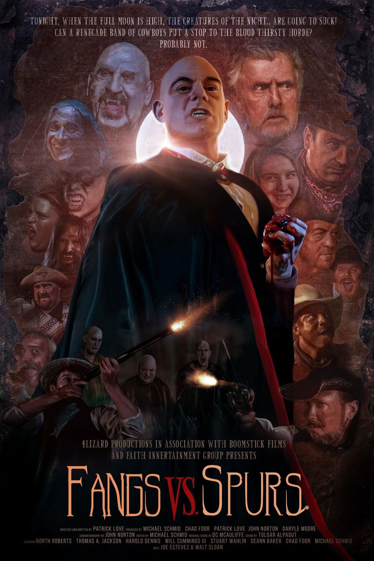 Fangs Vs Spurs Backdrop