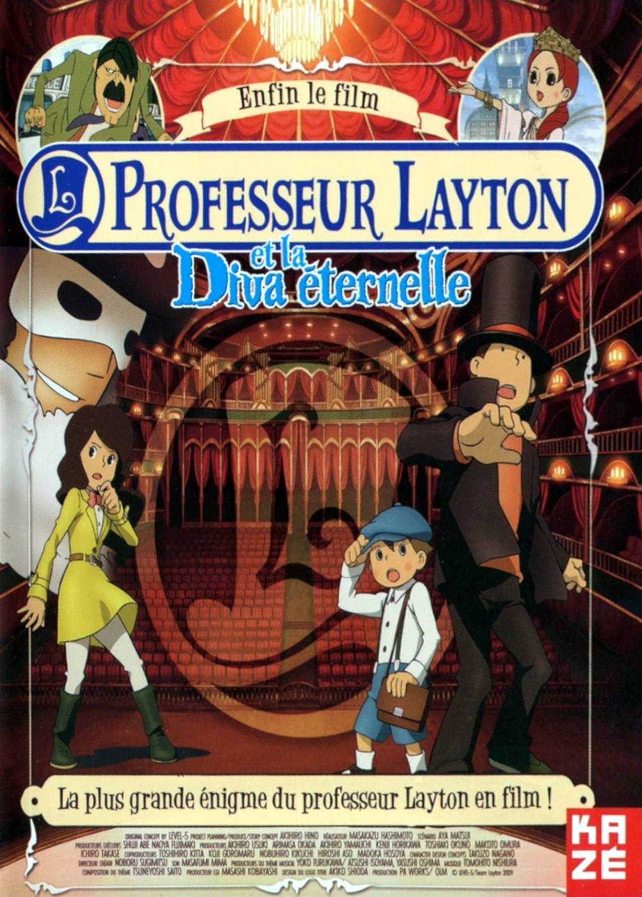 Professeur Layton et la diva éternelle poster