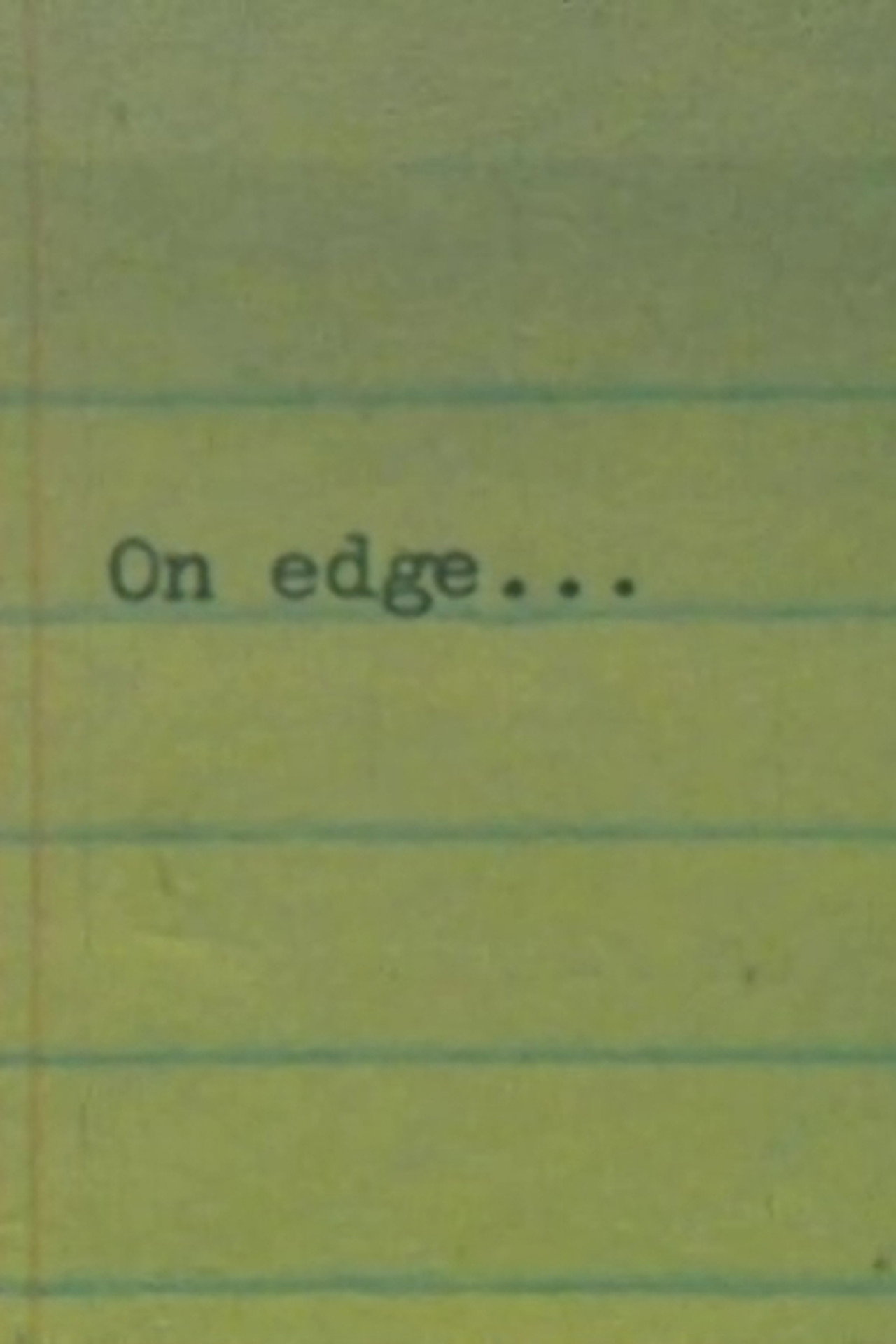 On Edge... filmaffisch