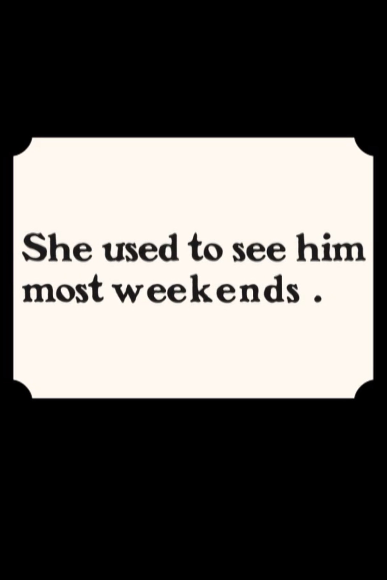 She Used to See Him Most Weekends filmaffisch