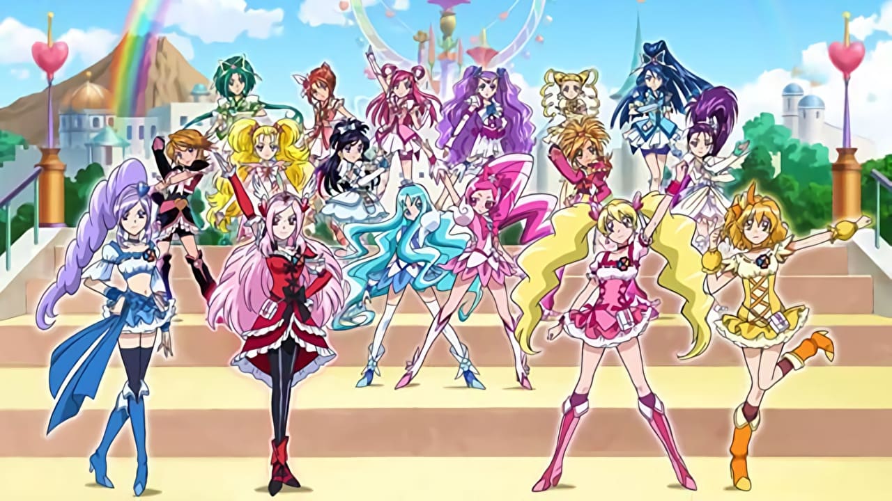 Pretty Cure All Stars DX2: The Light of Hope - Protect the Rainbow Jewel! Backdrop Image