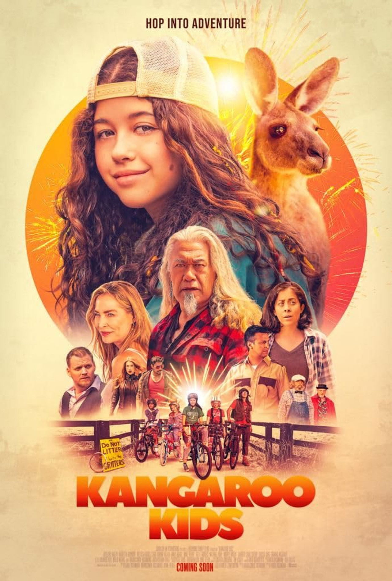 Kangaroo Kids Backdrop