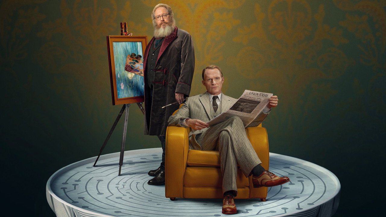 Paul Bettany como Visão e James Spader como Ultron em cena de VisionQuest