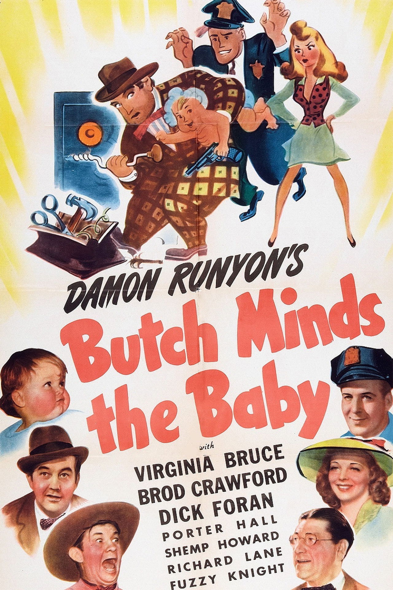 Butch Minds the Baby Backdrop