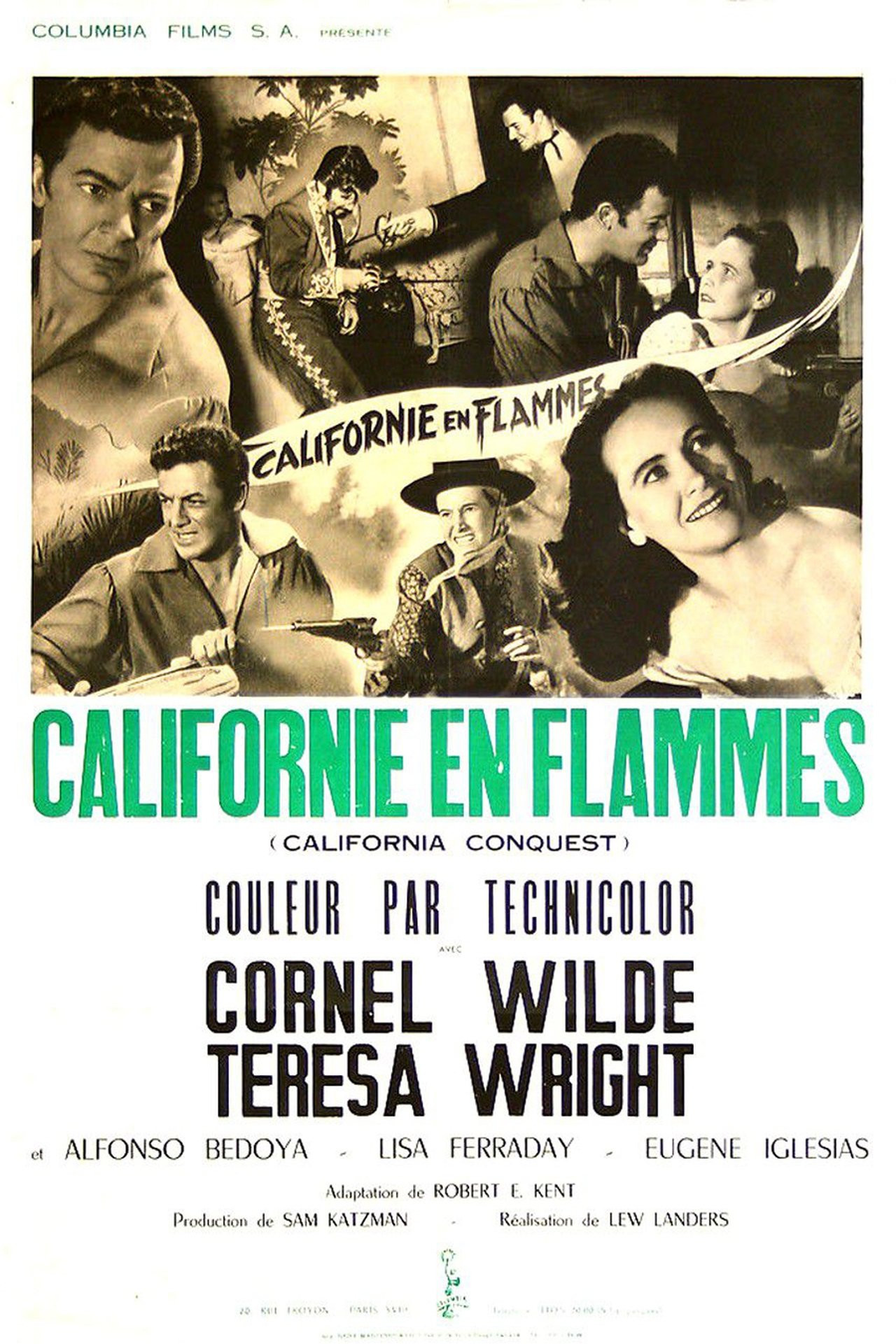Californie en flammes poster