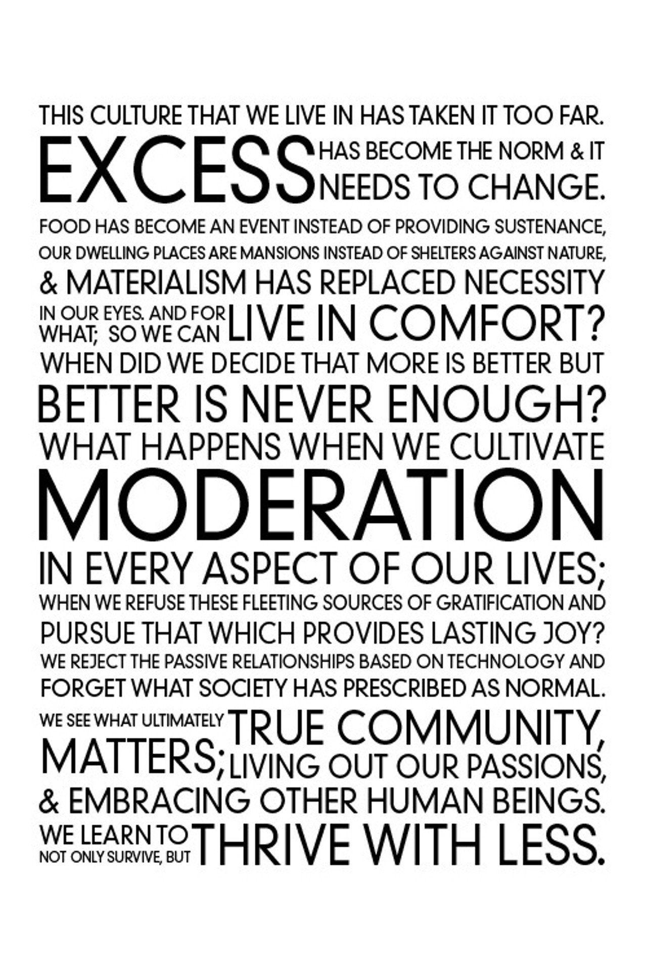 Thrive With Less