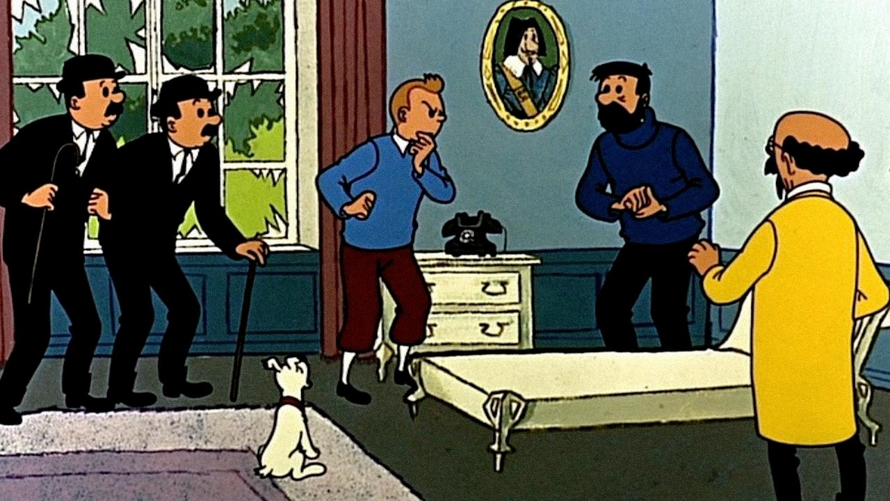 Scen från Tintin - Det hemliga vapnet