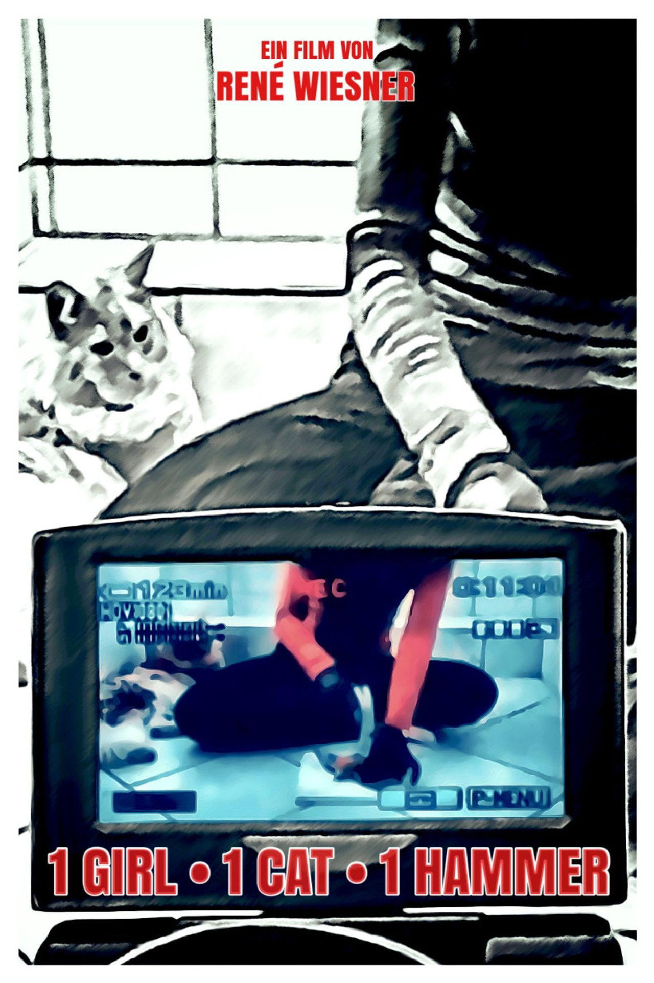 1 Girl 1 Cat 1 Hammer filmaffisch