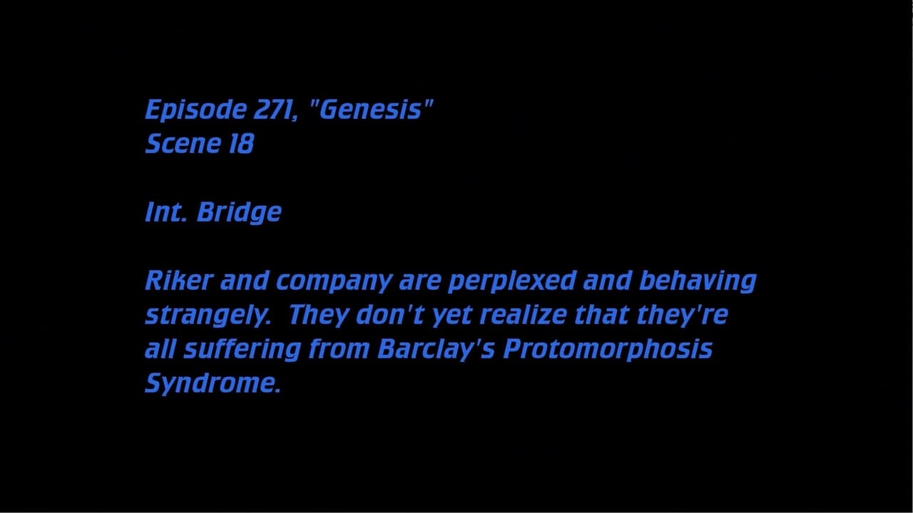 Star Trek: The Next Generation - Season 0 Episode 126 : Deleted Scenes: S07E19 - Genesis