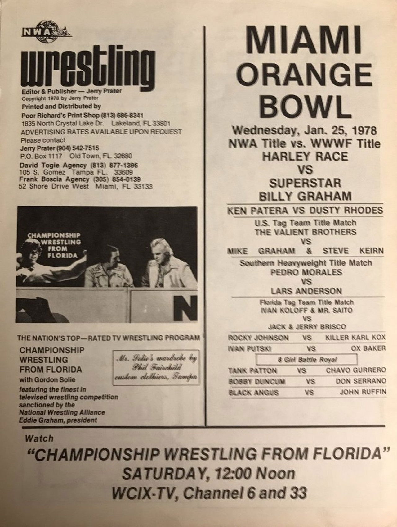 The Super Bowl of Wrestling Backdrop