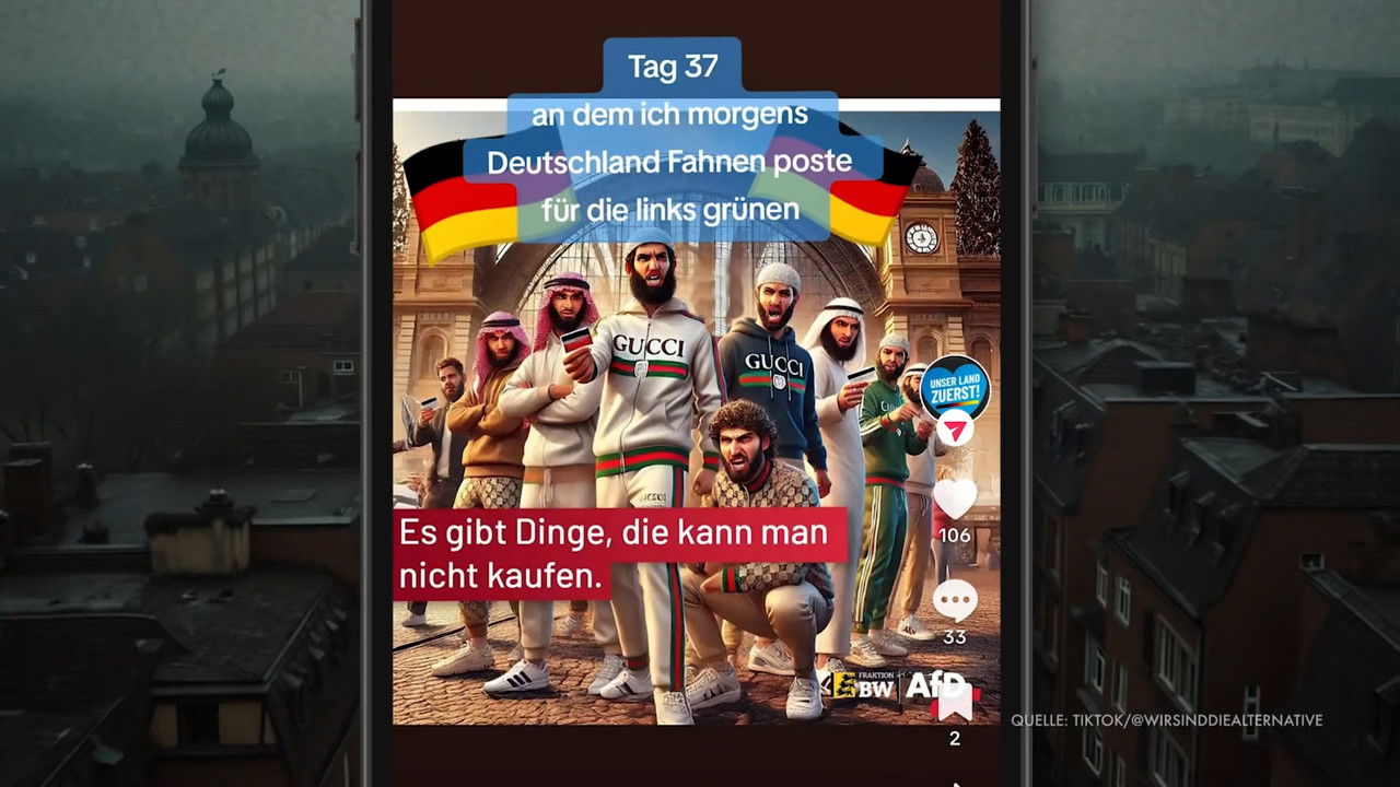 The TikTok-Army of the AfD backdrop