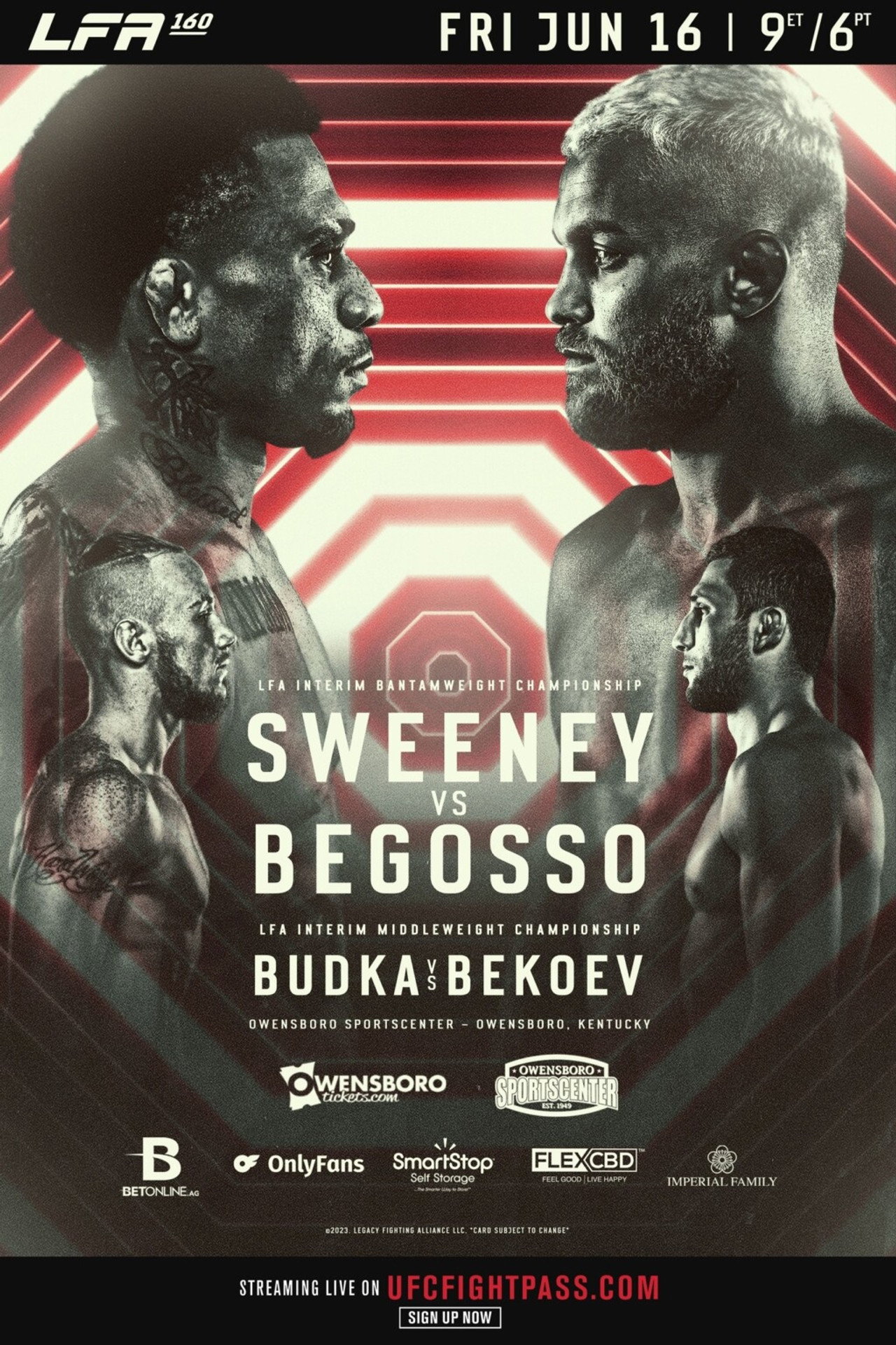LFA 160: Sweeney vs. Begosso filmaffisch
