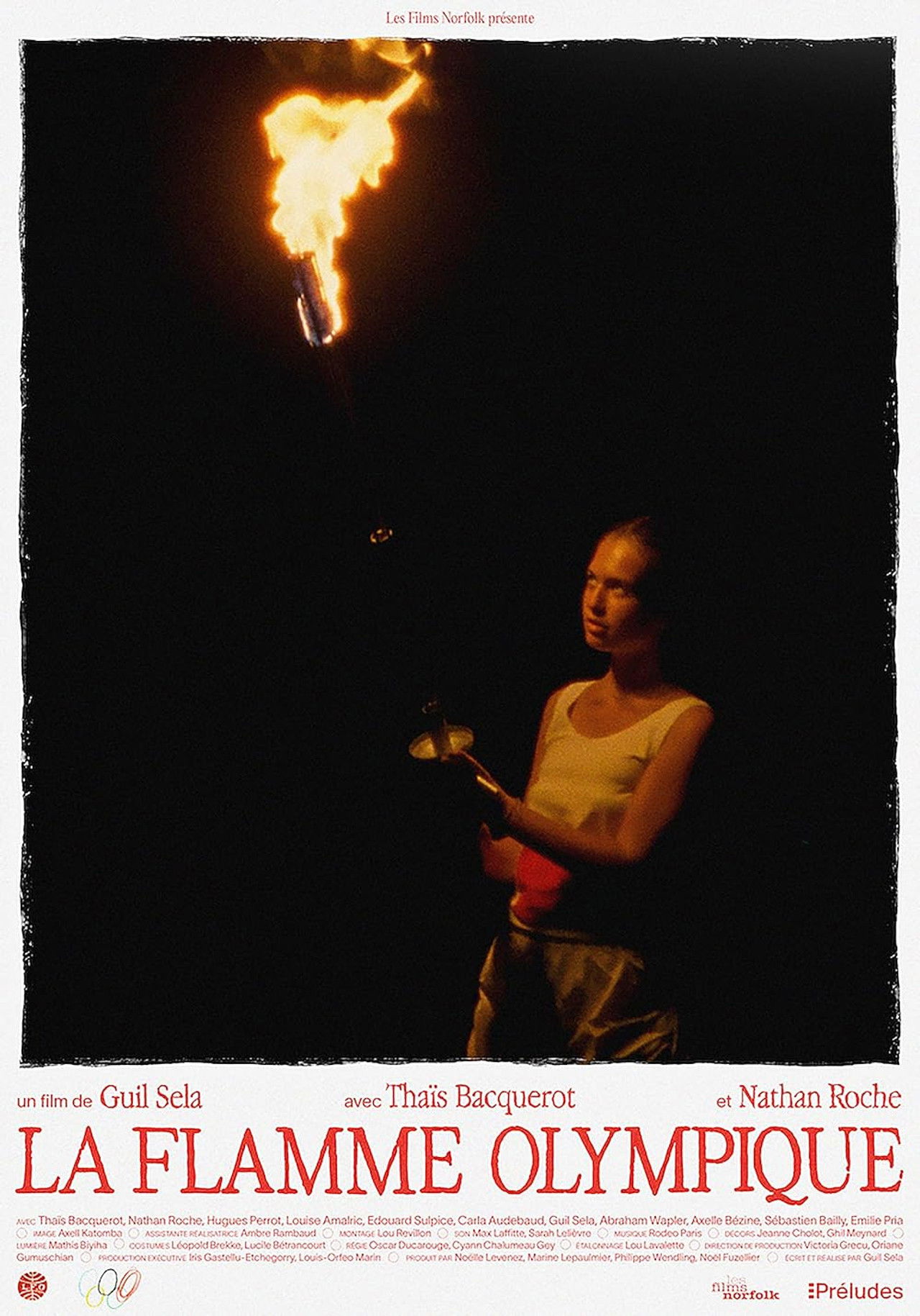 La flamme olympique Backdrop