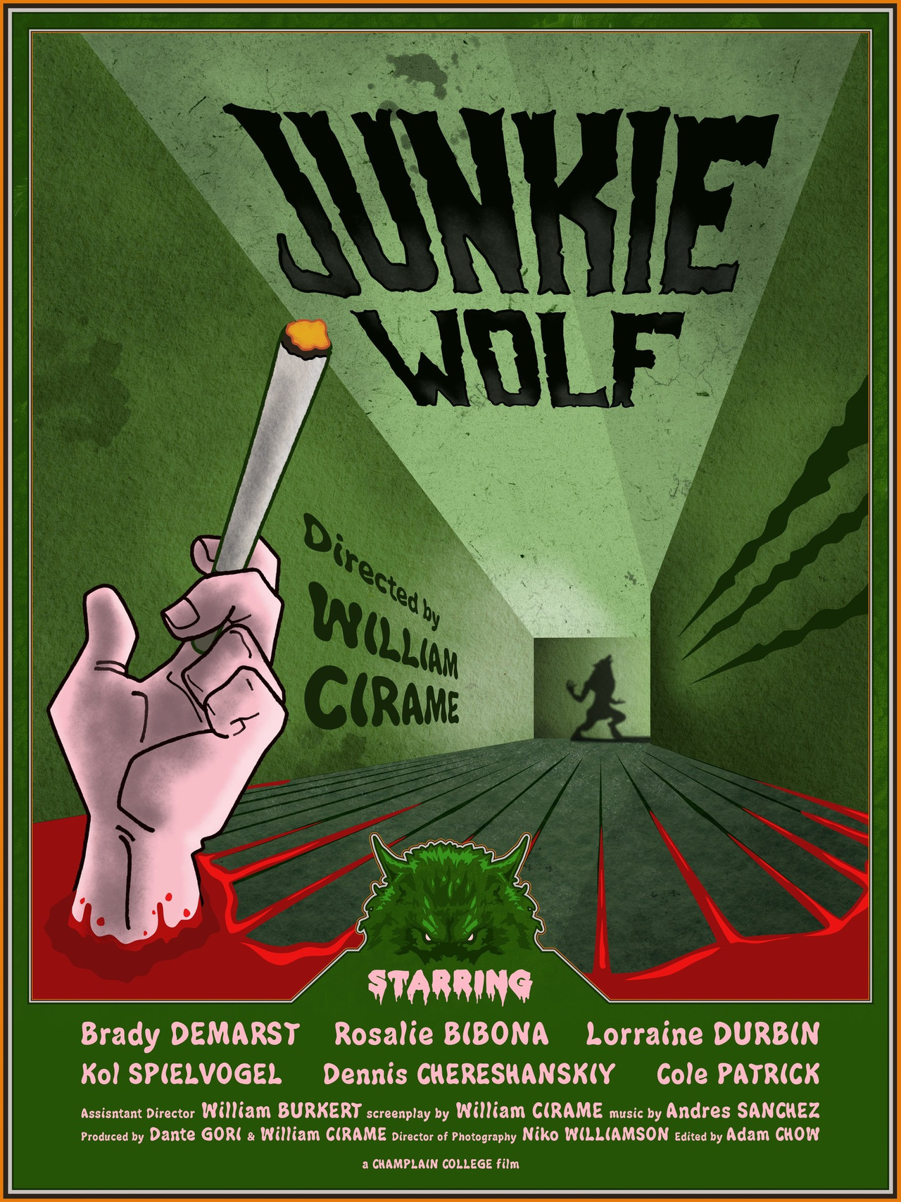 Junkie Wolf Backdrop